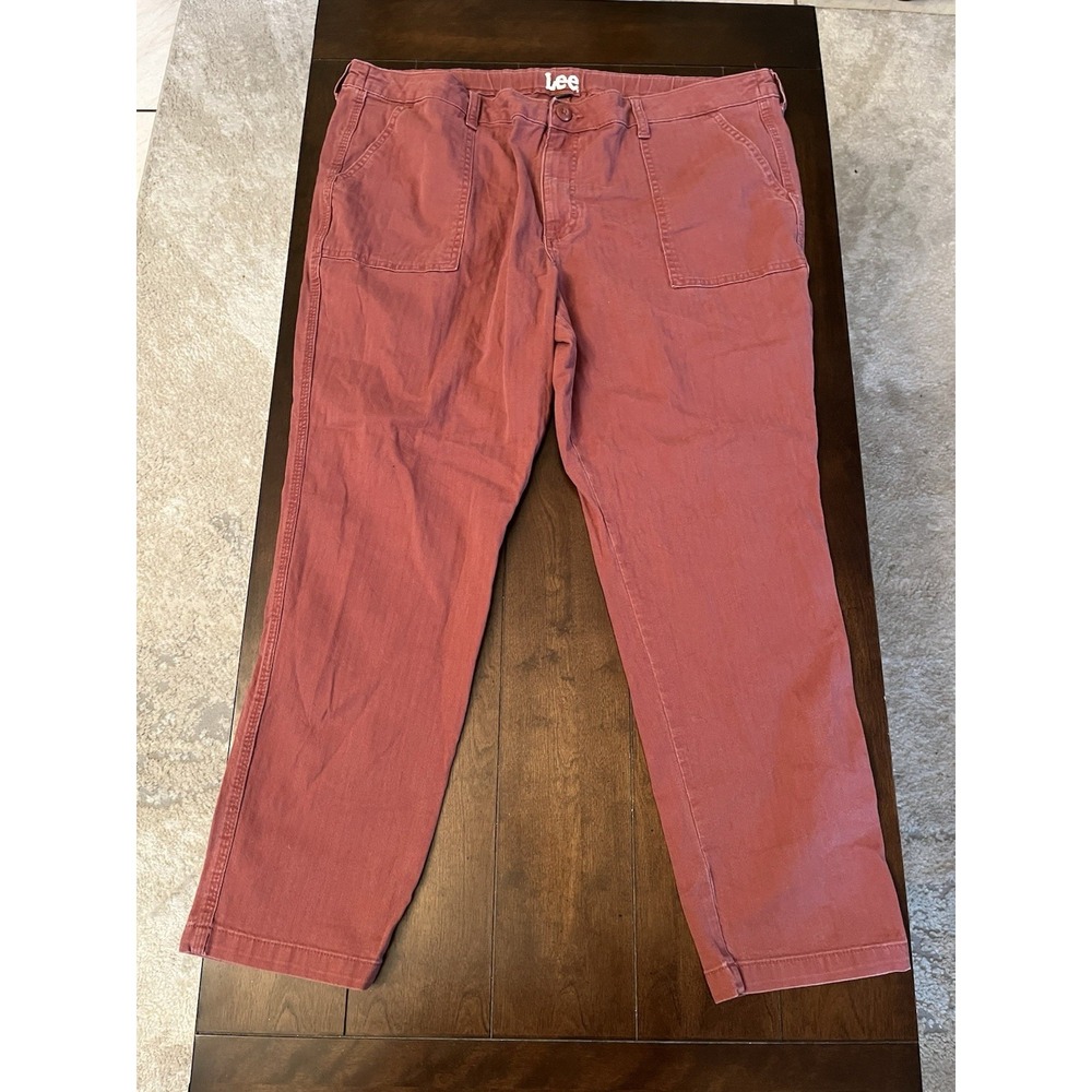 Women's Lee Heritage High Rise Utility Pants Maroon
